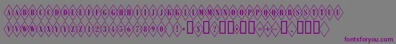 ARombyotlovl Font – Purple Fonts on Gray Background