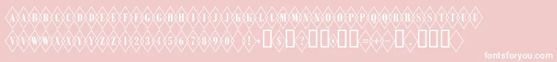 ARombyotlovl Font – White Fonts on Pink Background