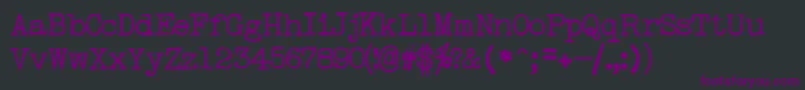 TypeRight Font – Purple Fonts on Black Background