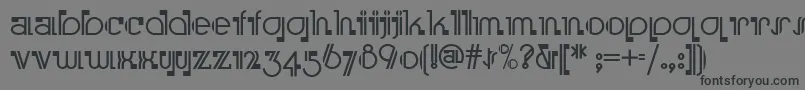 フォントBoomer – 黒い文字の灰色の背景