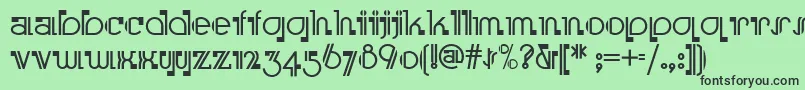 Boomer Font – Black Fonts on Green Background