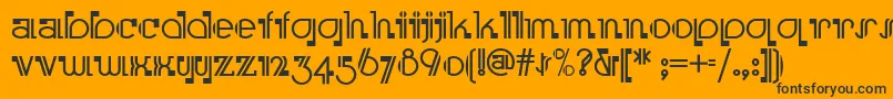 Boomer Font – Black Fonts on Orange Background