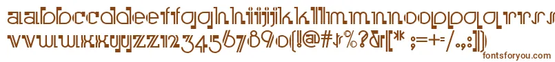 Шрифт Boomer – коричневые шрифты на белом фоне