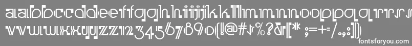 フォントBoomer – 灰色の背景に白い文字