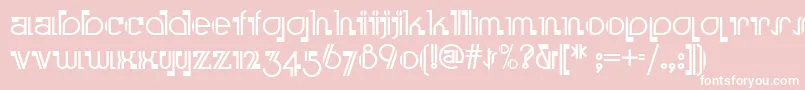 Boomer Font – White Fonts on Pink Background