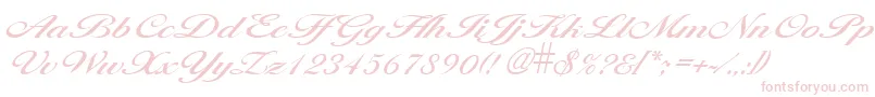 LarisimaRegular Font – Pink Fonts on White Background