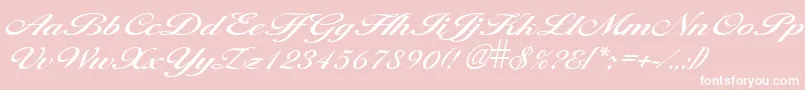 LarisimaRegular Font – White Fonts on Pink Background