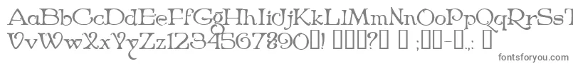 Niederwald Font – Gray Fonts on White Background