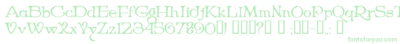 Niederwald Font – Green Fonts on White Background