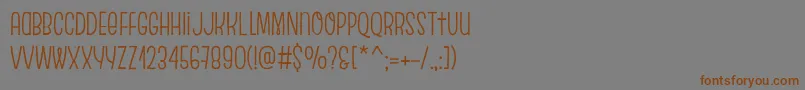 EscalopeCrustTwo Font – Brown Fonts on Gray Background