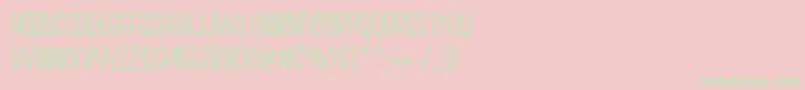 EscalopeCrustTwo Font – Green Fonts on Pink Background