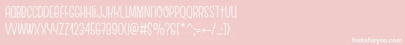 EscalopeCrustTwo Font – White Fonts on Pink Background