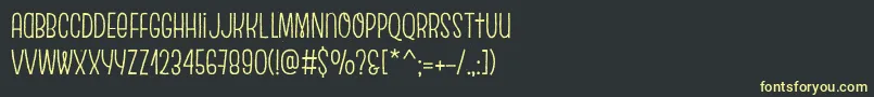 EscalopeCrustTwoフォントについての詳細 フォントEscalopeCrustTwo – 黒い背景に黄色の文字