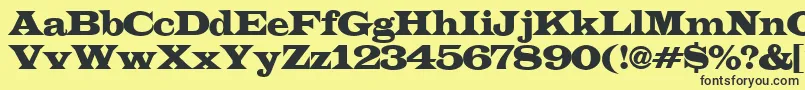ALatinoexp Font – Black Fonts on Yellow Background