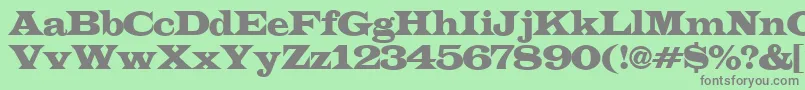 ALatinoexp Font – Gray Fonts on Green Background