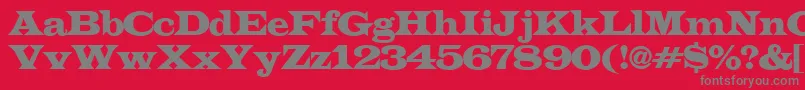 ALatinoexp Font – Gray Fonts on Red Background
