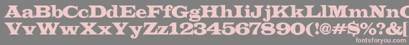 Шрифт ALatinoexp – розовые шрифты на сером фоне