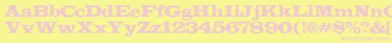 ALatinoexp Font – Pink Fonts on Yellow Background