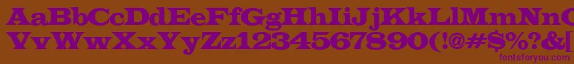 ALatinoexp Font – Purple Fonts on Brown Background