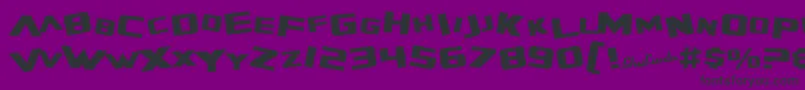 SfZeroGravity Font – Black Fonts on Purple Background