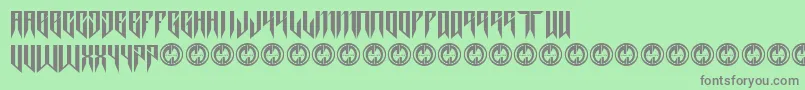 Thrashit Font – Gray Fonts on Green Background