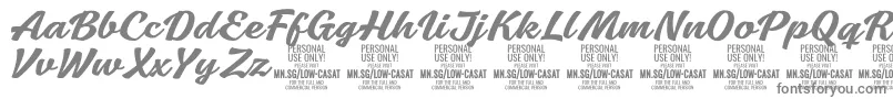 LowcasatmedPersonalUse Font – Gray Fonts