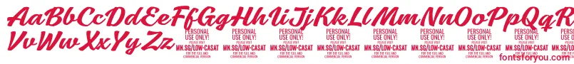 LowcasatmedPersonalUse Font – Red Fonts