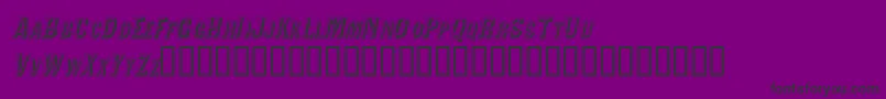 ValdivafacetsscapssskItalic-Schriftart – Schwarze Schriften auf violettem Hintergrund