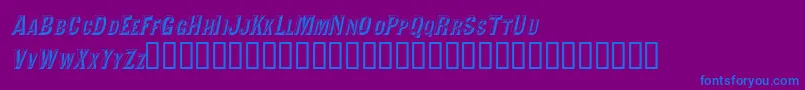 ValdivafacetsscapssskItalic Font – Blue Fonts on Purple Background