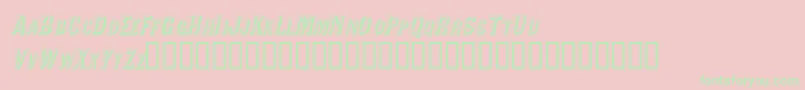 ValdivafacetsscapssskItalic Font – Green Fonts on Pink Background