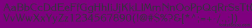 IntuitionSsi Font – Black Fonts on Purple Background