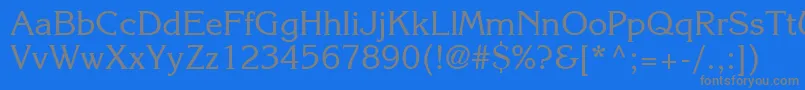 フォントIntuitionSsi – 青い背景に灰色の文字