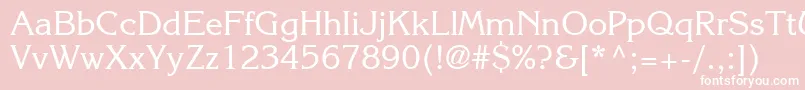 IntuitionSsi Font – White Fonts on Pink Background