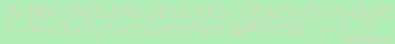 Maryjo Font – Pink Fonts on Green Background