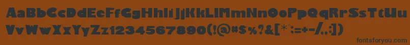 Gardenpa Font – Black Fonts on Brown Background
