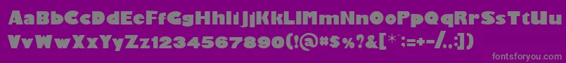 Gardenpa Font – Gray Fonts on Purple Background