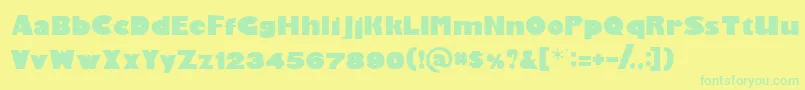 Więcej informacji o czcionce Gardenpa Czcionka Gardenpa – zielone czcionki na żółtym tle