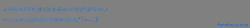 RmPlaytimeMedium Font – Blue Fonts on Gray Background