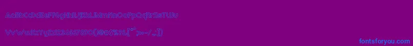 RmPlaytimeMedium Font – Blue Fonts on Purple Background