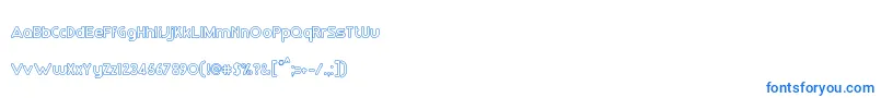 RmPlaytimeMedium Font – Blue Fonts on White Background