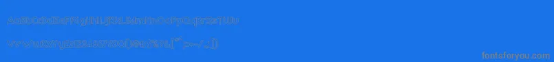 RmPlaytimeMedium-Schriftart – Graue Schriften auf blauem Hintergrund