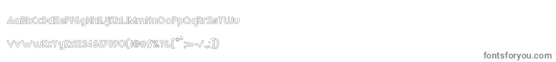 RmPlaytimeMedium Font – Gray Fonts on White Background