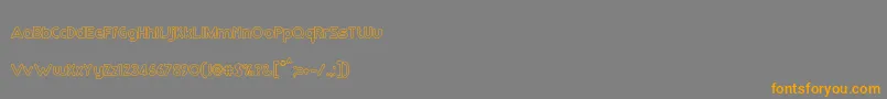 RmPlaytimeMedium Font – Orange Fonts on Gray Background