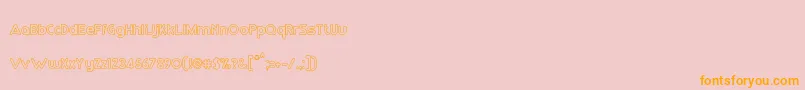RmPlaytimeMedium Font – Orange Fonts on Pink Background