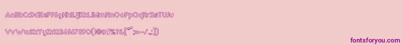 RmPlaytimeMedium Font – Purple Fonts on Pink Background