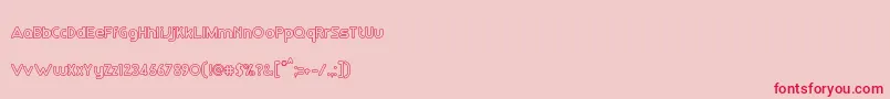 RmPlaytimeMedium Font – Red Fonts on Pink Background