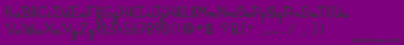 RosesKingdom Font – Black Fonts on Purple Background