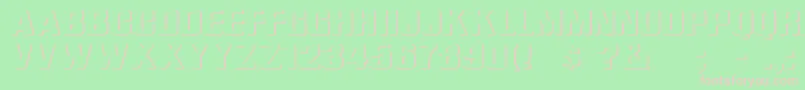 ReliefGroteskWide Font – Pink Fonts on Green Background