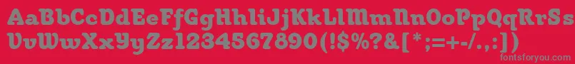 More about Woodstock Font Woodstock Font – Gray Fonts on Red Background