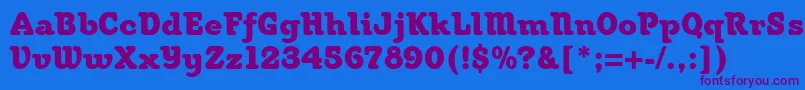 Woodstock-fontti – violetit fontit sinisellä taustalla